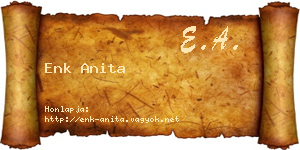 Enk Anita névjegykártya