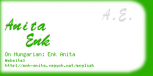 anita enk business card